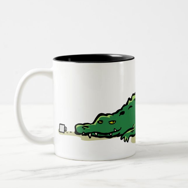 croco mug Två-Tonad mugg (Vänster)