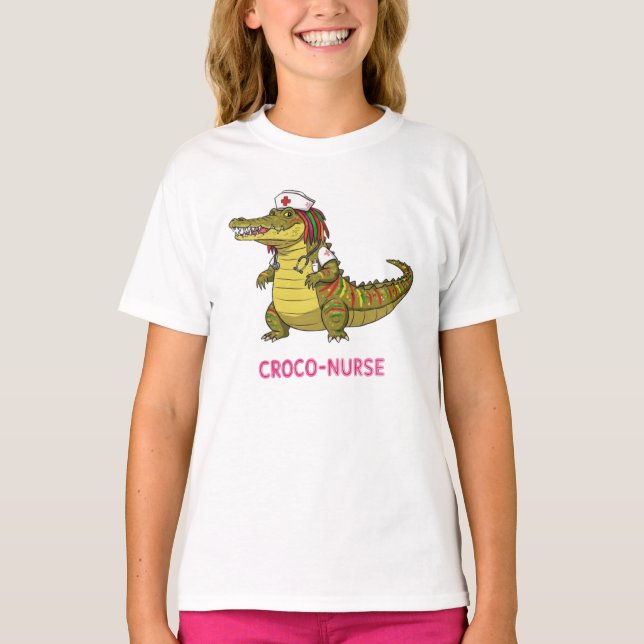 Croco-Nurse: Ta hand om Charm T Shirt (Framsida)