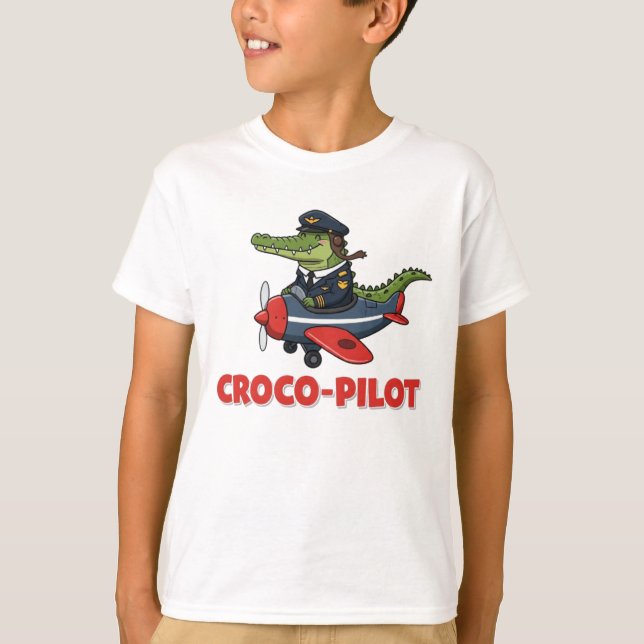 Croco-Pilot Soaring High T Shirt (Framsida)