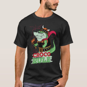 Croco Rule Vild Animal Crocodile T Shirt