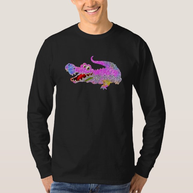 Crocodile Alligator Animal T Shirt (Framsida)