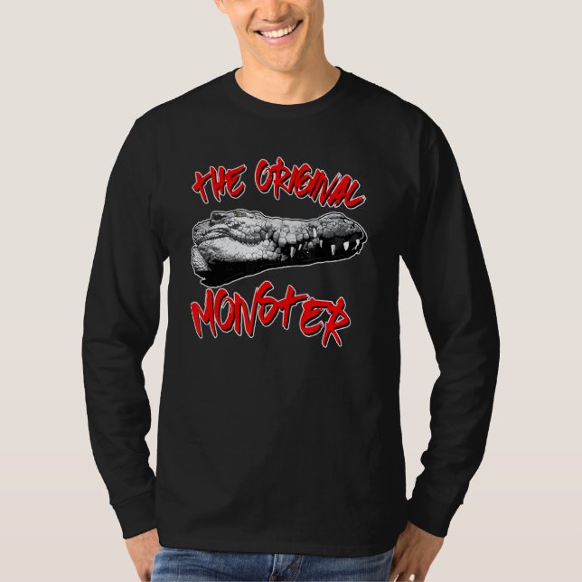 Crocodile Alligator The Original Monster T Shirt (Framsida)