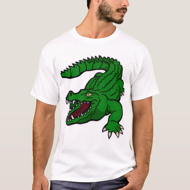 crocodile cartoon  t shirt (Framsida)