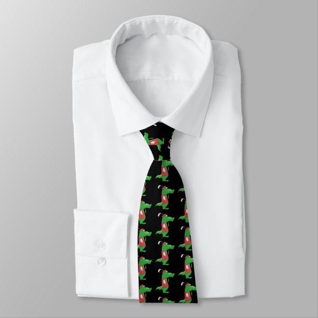 Crocodile Golfer Neck Tie Slips (Bunden)