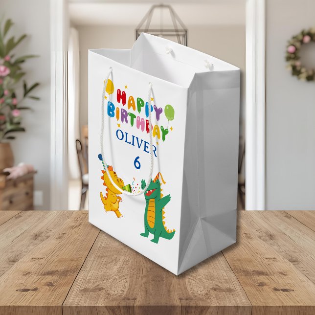 Crocodile & Hippo Gift Bag - Fun Party Theme (Skapare uppladdad)