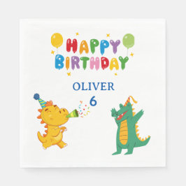Crocodile & Hippo Party Napkins - Fun Pappersservett