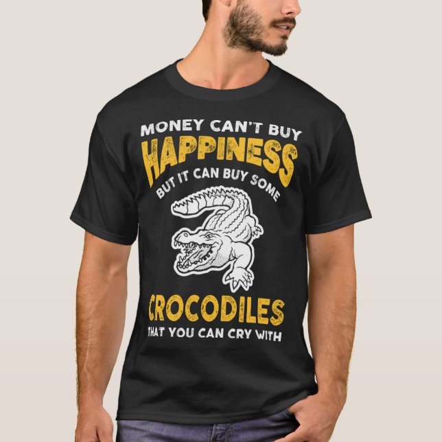 Crocodile Joke Saying For Croc Handler T Shirt (Framsida)