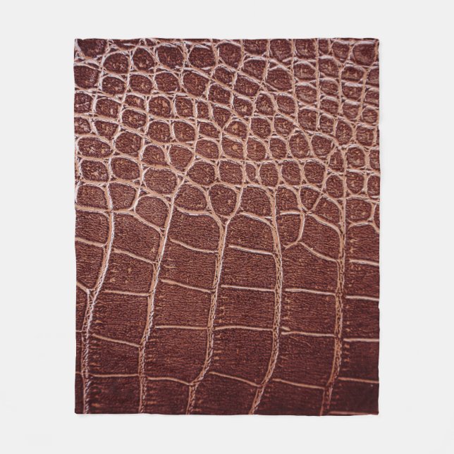Crocodile leather patternabstract,alligator,animal fleecefilt (Framsidan)