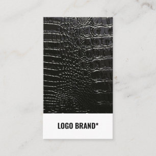 CROCODILE LEATHER VISITKORT