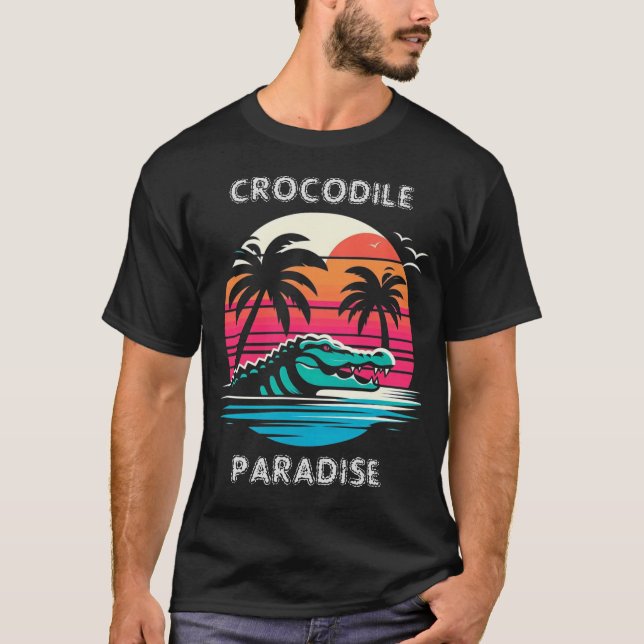 CROCODILE PARADISE T SHIRT (Framsida)