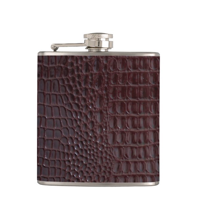 Crocodile Skin Flask Fickplunta (Framsidan)