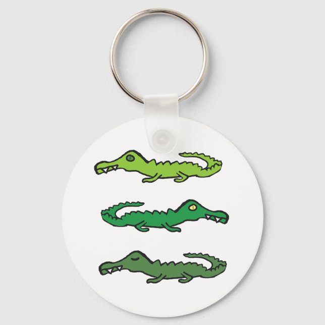 Crocodiles and Alligators Nyckelring (Framsida)
