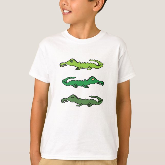 Crocodiles and Alligators T Shirt (Framsida)