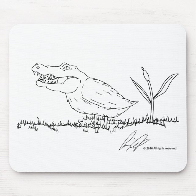 Crocoduck mousepad musmatta (Framsidan)