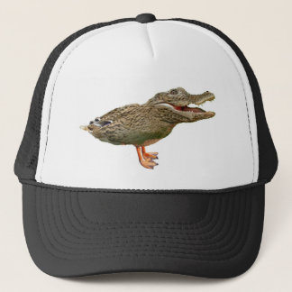 Crocoducken med fot truckerkeps