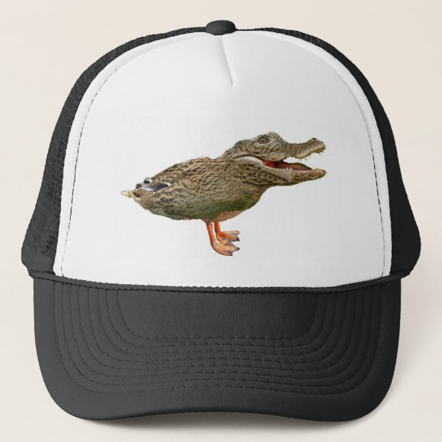 Crocoducken med fot truckerkeps (Framsida)