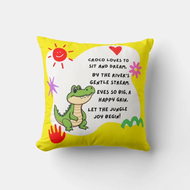 - "Crocos Dream Stream" Kudde (Framsida)