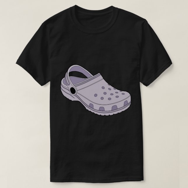 Crocs Lavender Clog Shoe Sticker T Shirt (Design framsida)