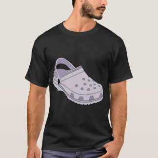 Crocs Lavender Clog Shoe Sticker T Shirt