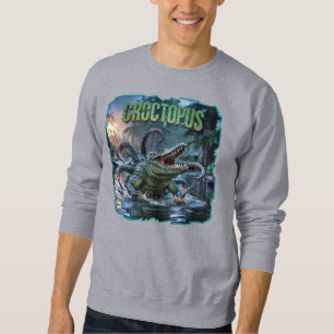Croctopus Photographic Combo Creature Funny Lång Ärmad Tröja