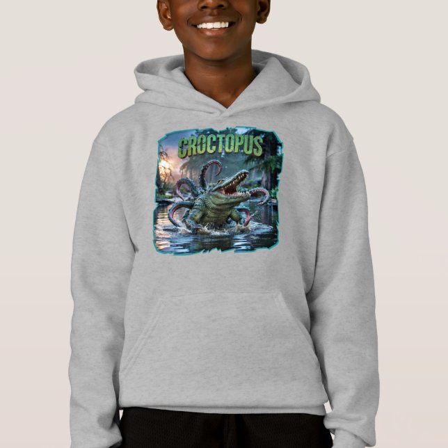 Croctopus Photographic Combo Creature Funny T Shirt (Framsida)