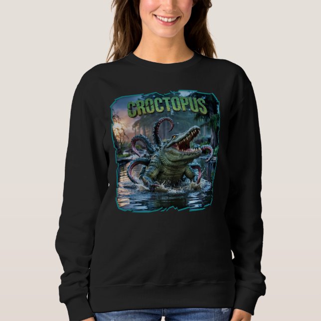 Croctopus Photographic Combo Creature Funny T Shirt (Framsida)