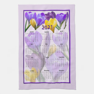 Crocus 2021 Kalenderhandduk Kökshandduk