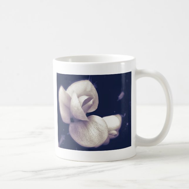 Crocus Flower Blommar in Black and White Kaffemugg (Höger)