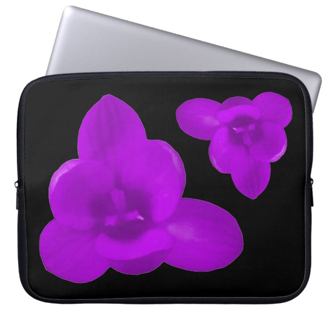 Crocus Flower Lila Bärbar dator Bag Laptop Sleeve (Framsidan)