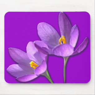 Crocus Flower Mousepad Lila/Blue Decor Gifts Musmatta