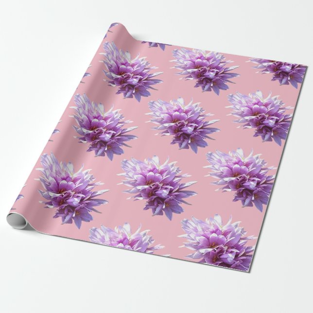 Crocus Flowers Presentpapper (Utrullad)