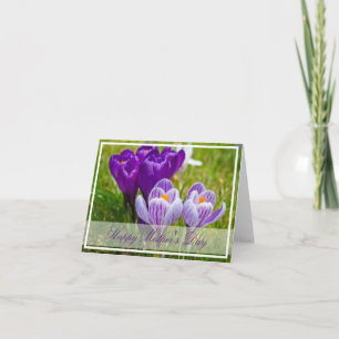 Crocus vårkort kort