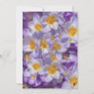 Crocus Watercolor Inbjudningar