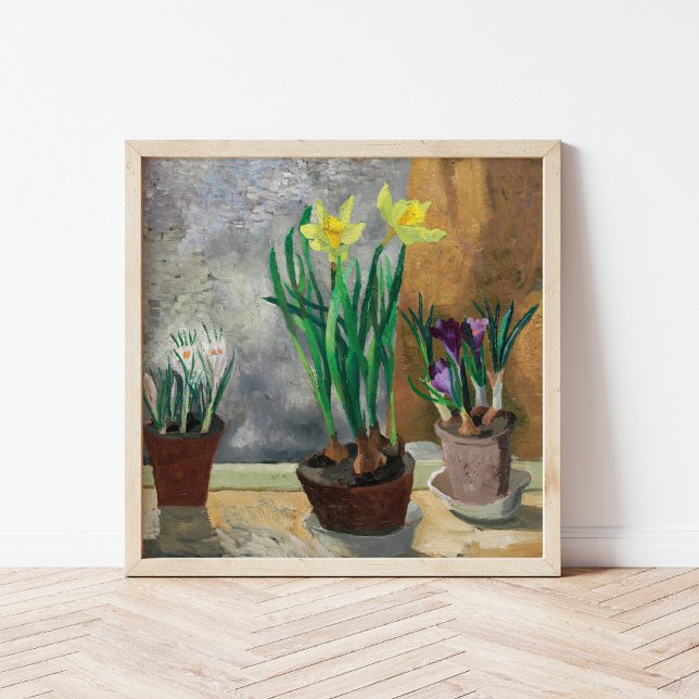 Crocusand Daffodils in Pots | Christopher Wood Poster (Skapare uppladdad)