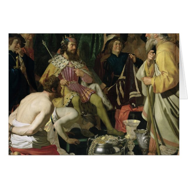Croesus och Solon, 1624 Hälsningskort (Framsidan Horizontal)