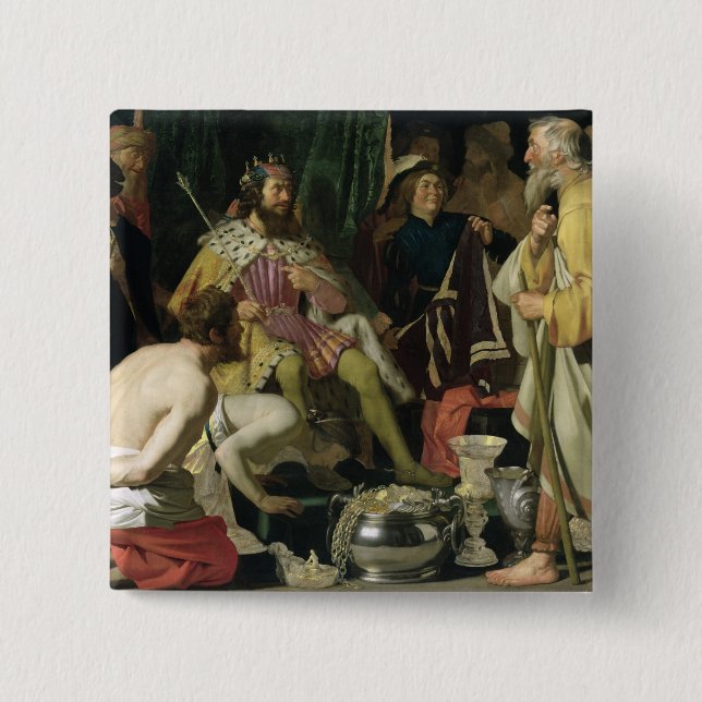 Croesus och Solon, 1624 Knapp (Framsida)