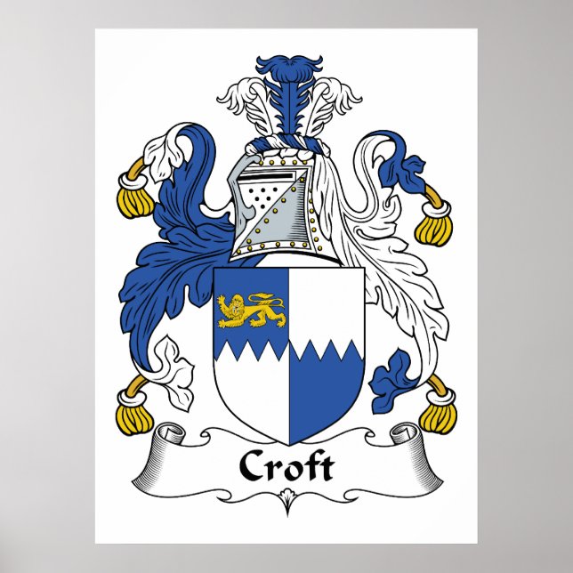 Croft Family Crest Poster (Framsidan)