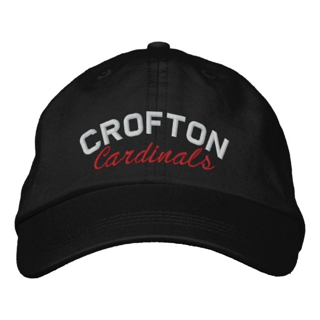 Crofton, kardinaler Hat Broderad Keps (Framsida)
