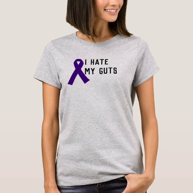Crohns/kolit hatar jag mitt innanmäte t shirt (Framsida)