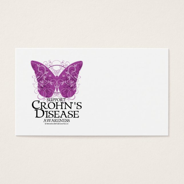 Crohns sjukdom Butterfly Visitkort (Framsidan)