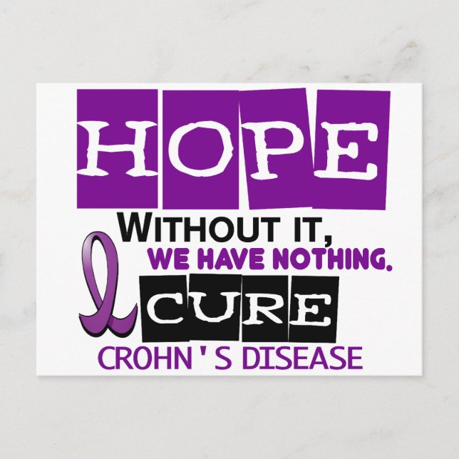 Crohns sjukdom HOPE 2 Vykort (Framsida)