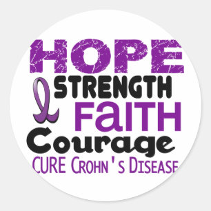 Crohns sjukdom HOPE 3 Runt Klistermärke
