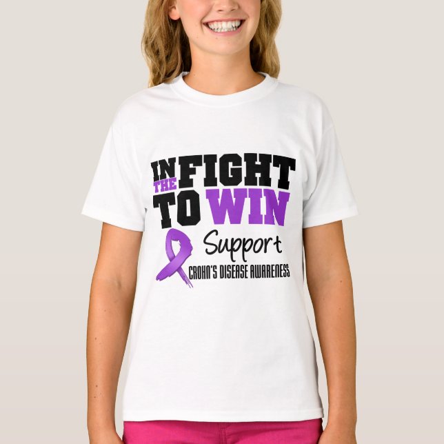 Crohns sjukdom i kampen för att vinna t-shirt (Framsida)