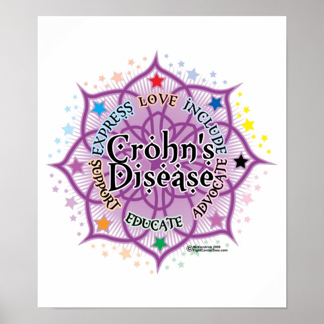 Crohns sjukdom Lotus Poster (Framsidan)