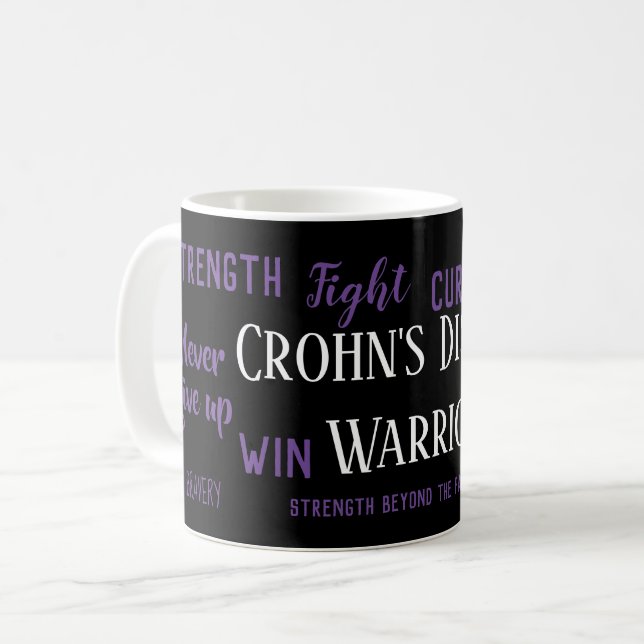 Crohns sjukdom Warrior Kaffemugg (Framsida vänster)