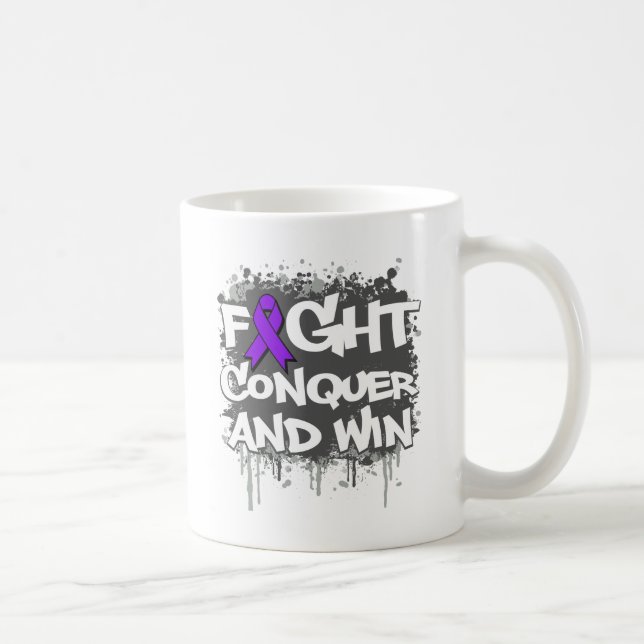 Crohns sjukdomslagsmål erövrar och segrar kaffemugg (Höger)