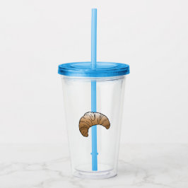 Croissant Acrylic Tumbler Take Away Mugg