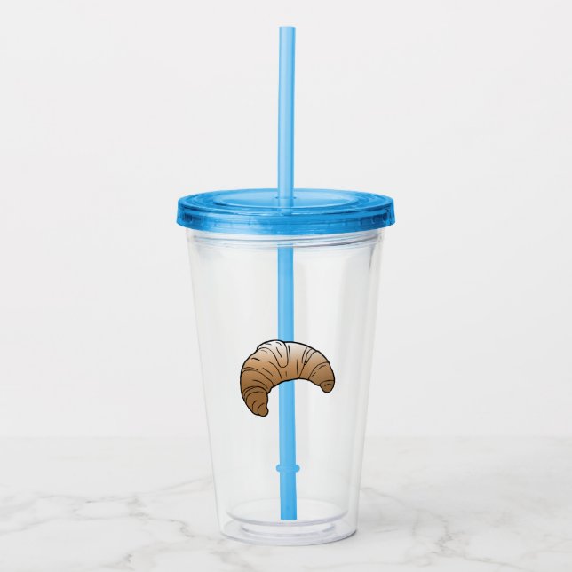 Croissant Acrylic Tumbler Take Away Mugg (Framsida)