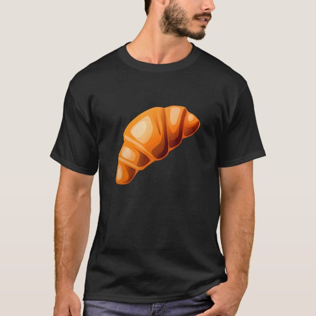 Croissant Costume Cute Finare Dress Costumes Women T Shirt (Framsida)