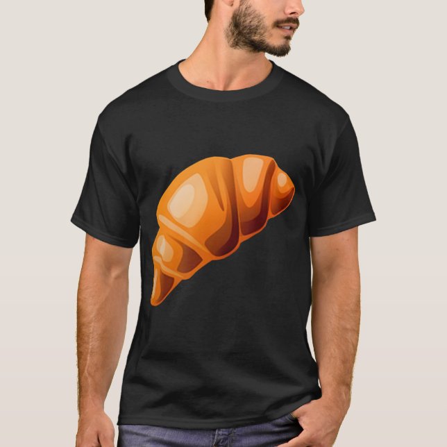 Croissant Costume Cute Finare Dress Costumes Women T Shirt (Framsida)